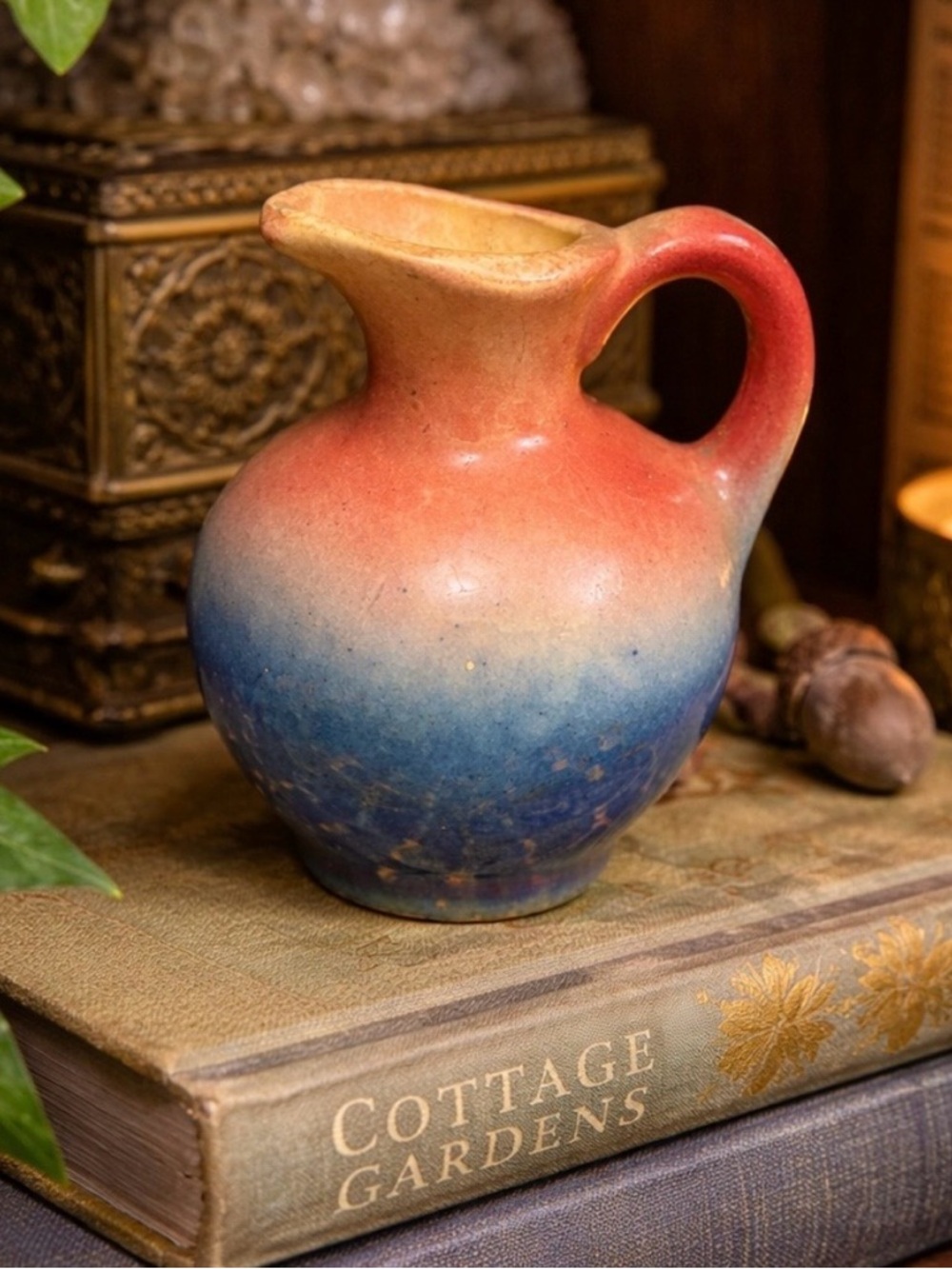 Handmade Sunset Glaze Bud Vase 🌿 Mini Boho Pottery Rooting Vase Shelf Decor